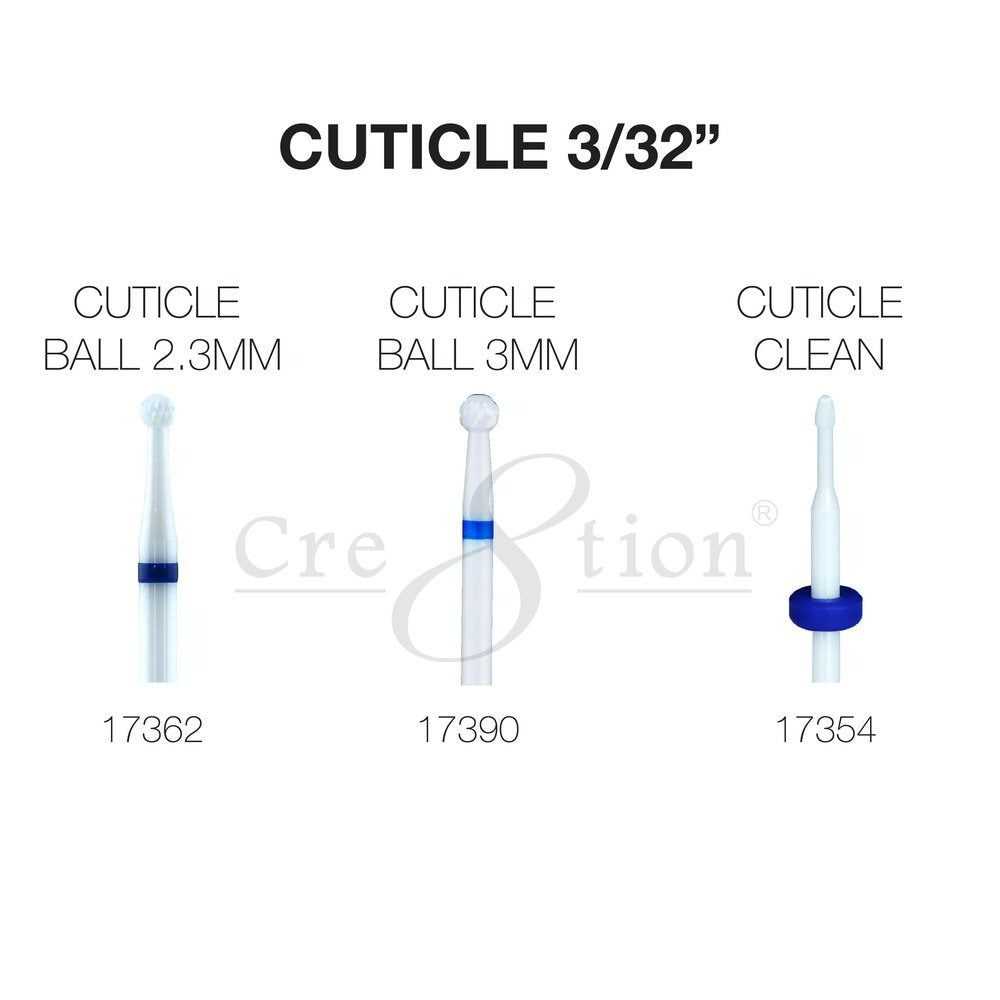 Cuticle Ball Ceramic Bit 3/32"