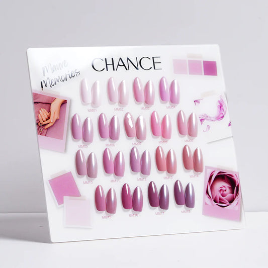 Chance Mauve Memories Collection 0.5oz - 18 Colors w/ 1 Counter Display