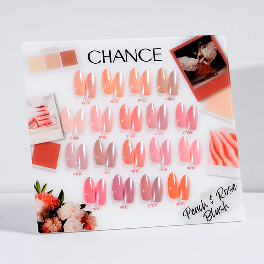 Chance Peach & Rose Blush Collection 0.5oz - 18 Colors w/ 1 Counter Display